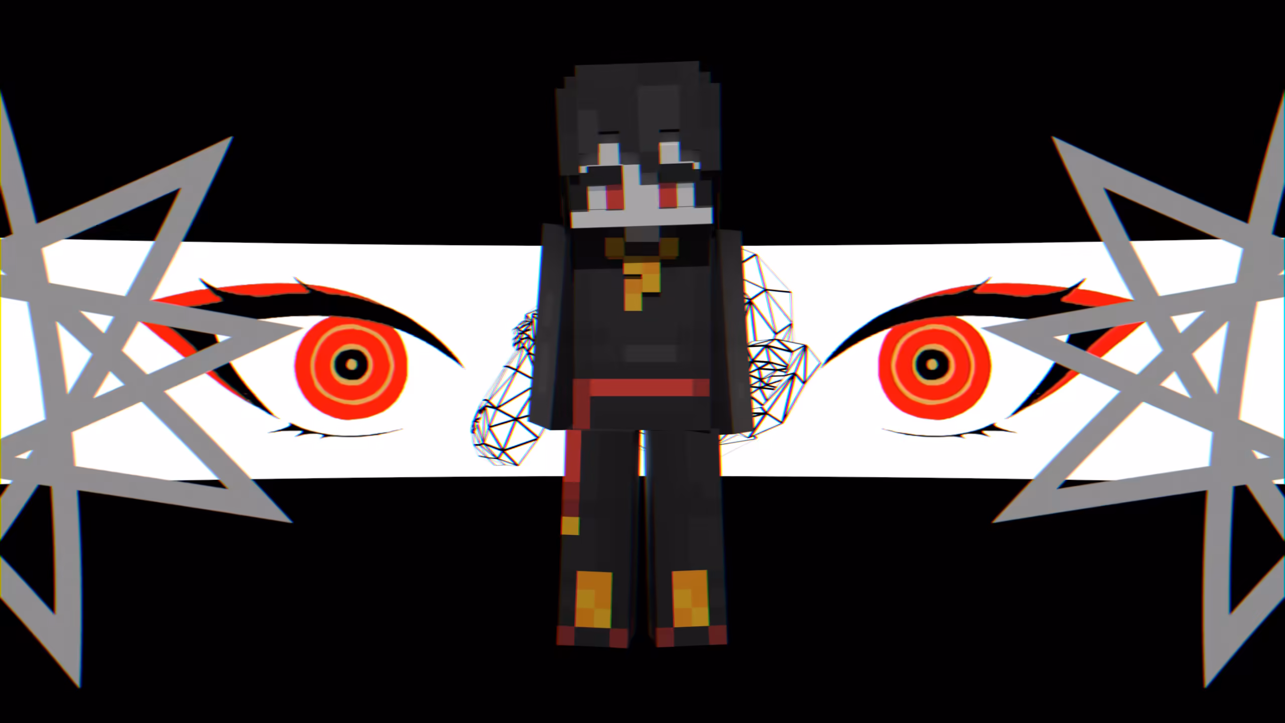 A fanart(?) frame of a music video for a song 